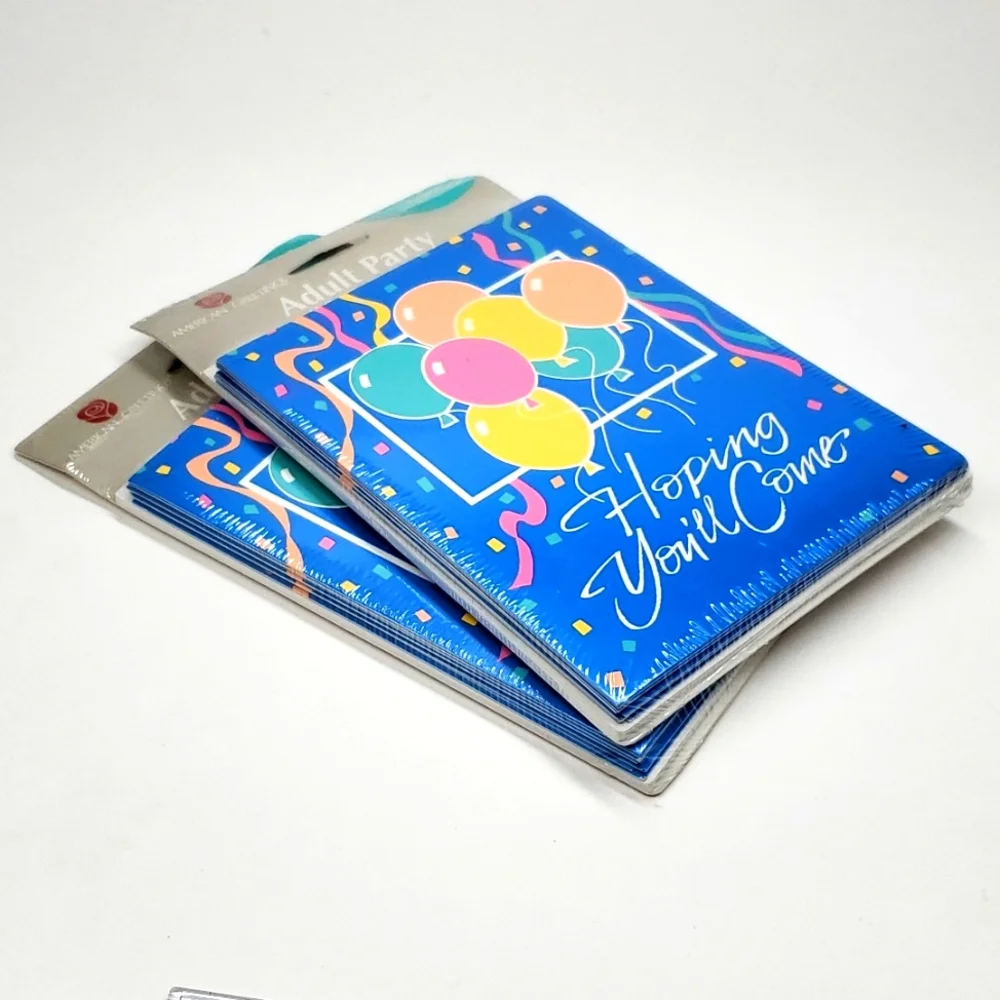 American Greetings Adult Party Invitations With Envelopes for 8